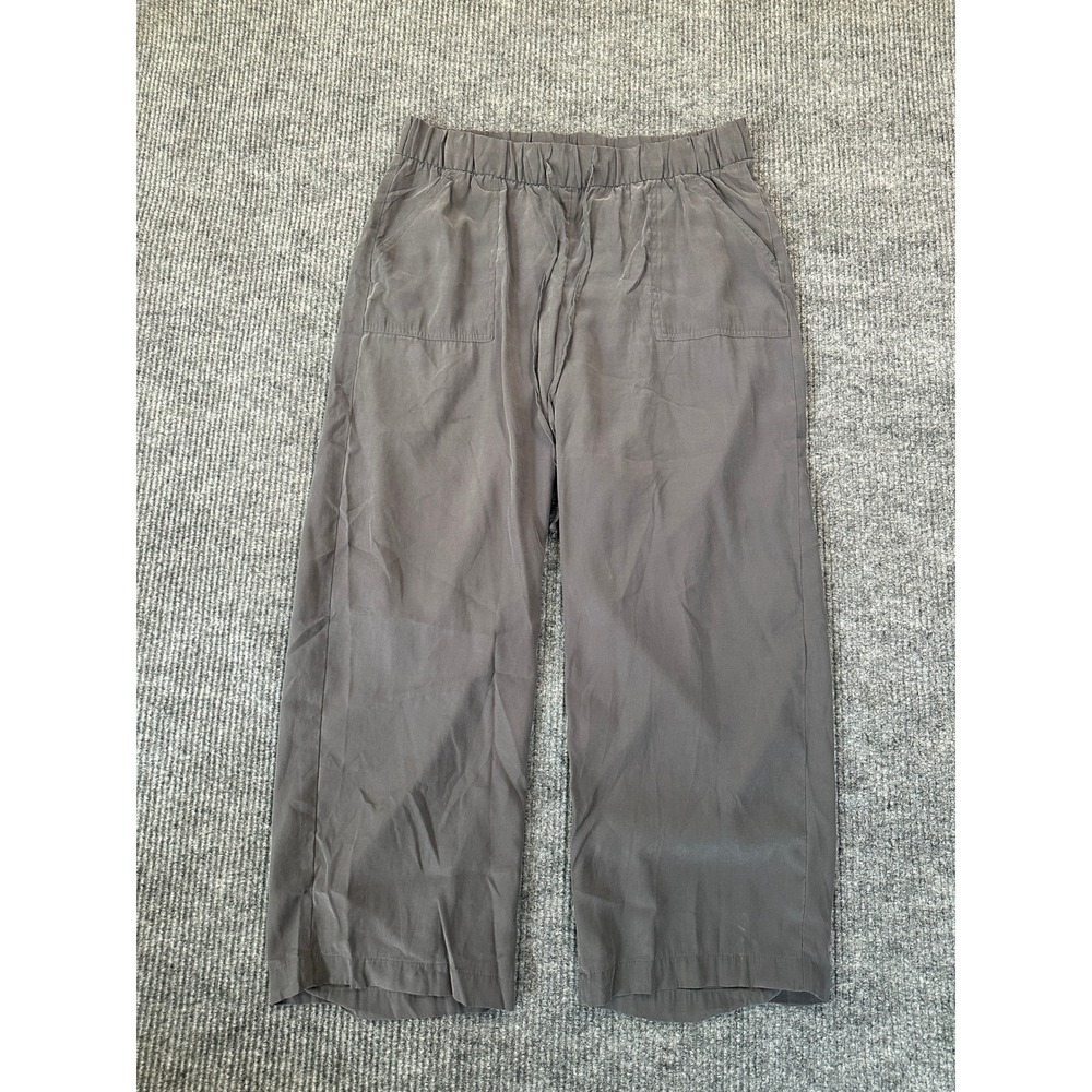 Isabel by Ingrid & Isabel Wide Leg Maternity Pants Medium Grey Elastic Waist